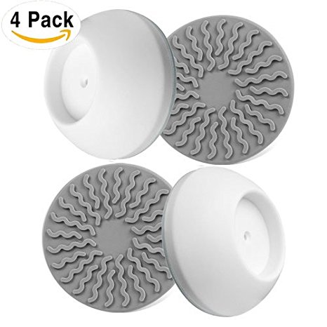 Baby Gates Wall Pads (4 Pack Guard) Safety Indoor Gate Wall Protector - Improved Small Compact Wall Cups Saves Trim & Paint - Best Dog Pet Child Kid Walk Through Pressure Mounted Gates Guard