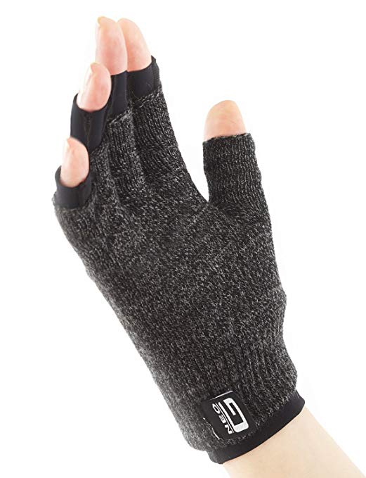 Neo G Arthritis Gloves – Support for Rheumatoid arthritis, RSI, Joint Pain, Dual Layer System for optimum mobility, flexibility, warmth and comfort – Class 1 Medical Grade - 1 pair – Medium - Black