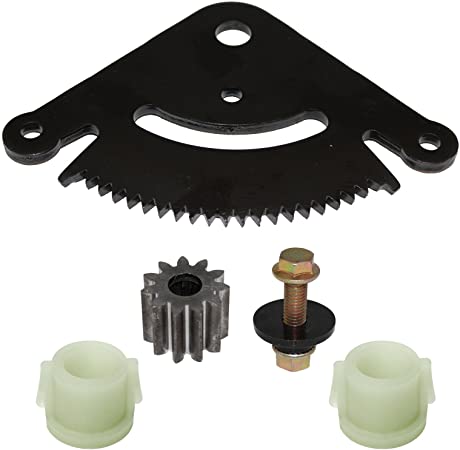 Caltric Steering Sector & Pinion Gear W/Bushings Compatible With John Deere D130 D140 D150 D160 D170