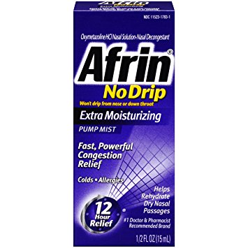 Afrin NoDrip Allergy Sinus Pump Mist, 15ml