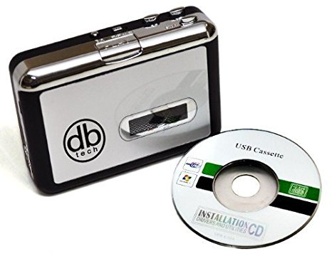 Jumbl Audio USB Portable Cassette Tape-to-MP3 Player Adapter with USB Cable and Software Cd Also Features Auto Reverse - FOR PC