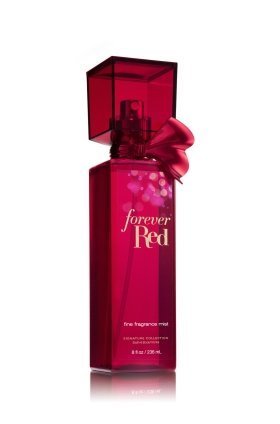 Bath and Body Works Forever Red Fine Fragrance Mist Original Rectangle Packaging with Bow