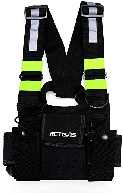 Retevis HB02 Universal Radio Chest Harness, for RT22 RT21 RT27 RT28 RT68 RT-5R RT29 Walkie Talkie Bag Pocket Pack Holster for Two Way Radio (Rescue Essentials, 1Pack)