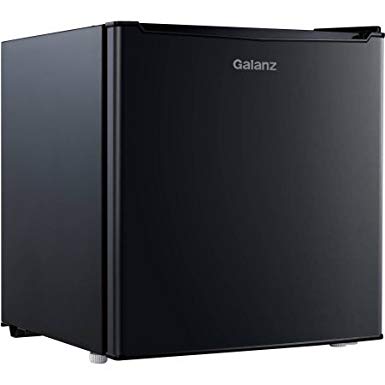 Galanz 1.7 cu ft Compact Refrigerator | Adjustable Thermostat Control, Black