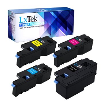 LxTek Compatible Toner Cartridge Replacement Combo Set For DELL E525W (1 Black| 1 Cyan| 1 Magenta| 1 Yellow) H3M8P VR3NV WN8M9 MWR7R For use in Dell Color Multifunction E525w Printer