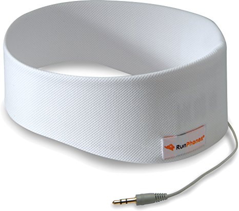 AcousticSheep RunPhones Classic Headphones (Cool White, Medium)