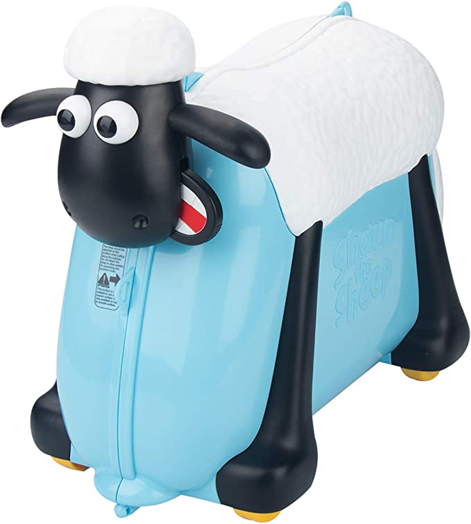 Shaun the Sheep Kids Ride-On Suitcase Carry-On Luggage