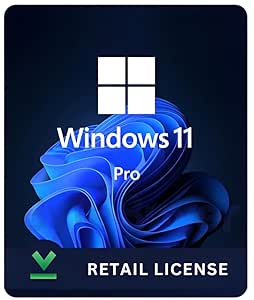 Win 11 Pro Retail License Key (1 User/PC, Lifetime Validity) 32/64 bit