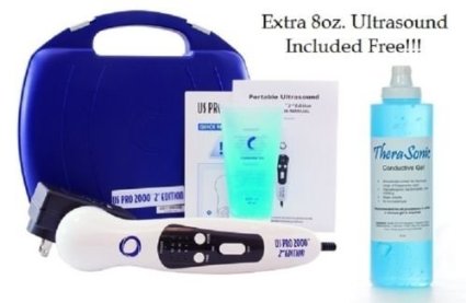 US Pro 2000 Professional Ultrasound Portable Therapy Unit FreeTHERASONIC 8oz Gel