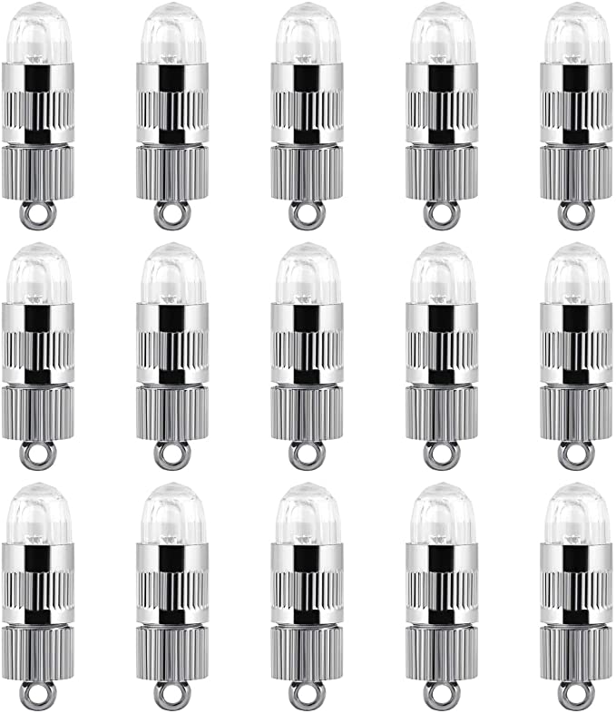 15x Battery Operated Mini LED Lights for Paper Lanterns, Balloons, Party Decoration, Non-waterproof - White
