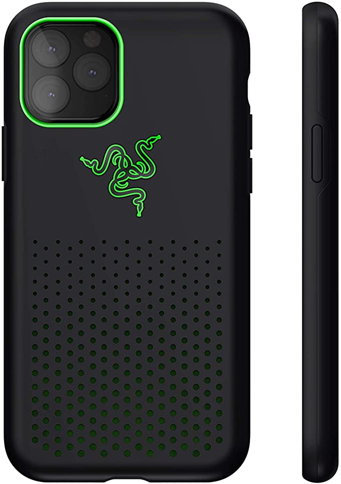 Razer Arctech Pro THS Edition for iPhone 11 Pro Case: Thermaphene & Venting Performance Cooling - Wireless Charging Compatible - Drop-Test Certified up to 10 ft - Matte Black