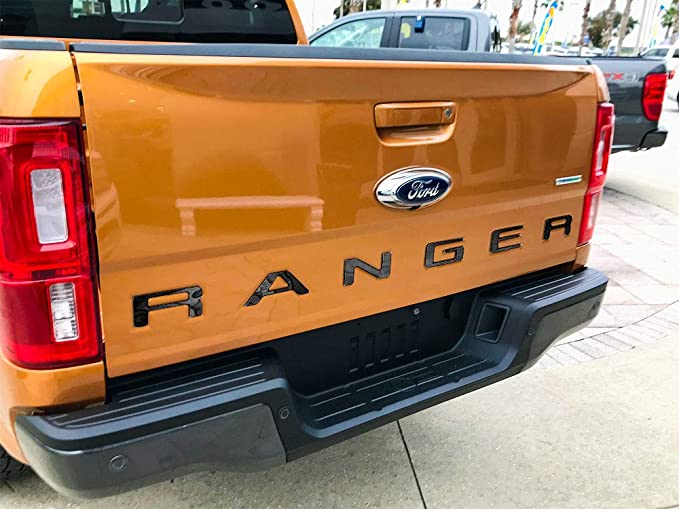 2019-2020 Ranger OEM Tailgate Letter Emblems - Black Platinum