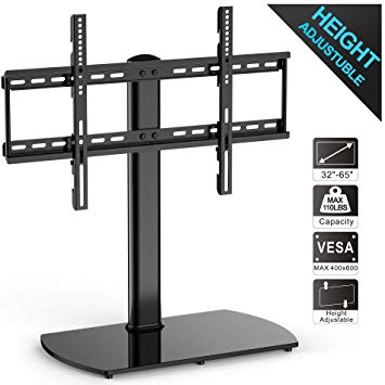 Fitueyes Universal TV Stand Tabletop TV Mount for 32- 65 inch Flat Screen Random Delivery For new or old type
