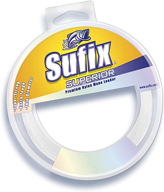 Sufix Superior Leader 110-Yards Leader Wheel Fishing Line (Clear, 100-Pound)