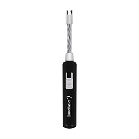 INNOBASICS Electric Arc Plasma Lighter With Long Handle & Flexible Gooseneck | Flameless, Windproof, Splash Resistant,Butane Free,Rechargeable | For Camping,Candles,Cigarettes,Fireplace & More