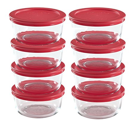 World Kitchen Pyrex 16-Piece, 2-Cup Food Storage Set