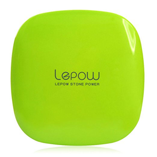 Lepow Portable Charger Power Bank 6000mAh Ultra Compact External Battery with High Speed Charging Technology for Apple iPad, iPhone, Samsung Galaxy, Google Pixel and more (Green)