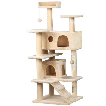 Yaheetech 52" Cat Tree Tower Condo Furniture Scratch Post Kitty Pet House Play