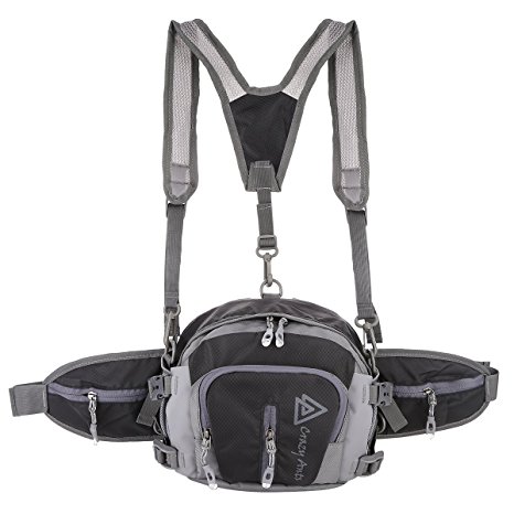Multifunctional Waterproof Waist Pack with Water Bottle Holder Sports Backpack