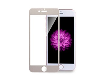 iPhone 7 Plus 6s Plus 6 Plus Screen Protector , YaSaShe Anti-burst Full Cover Soft Edge Tempered Glass (iPhone 7 Plus Gold)