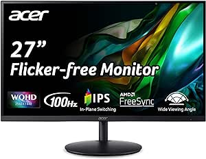 Acer SH272U Ebmiiphx 27" WQHD (2560 x 1440) Widescreen IPS Monitor