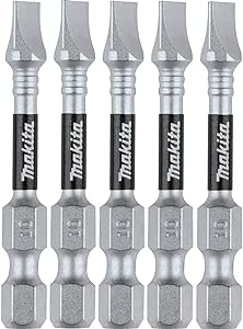 Makita E-01030 Impact XPS™ #10 Slotted 2" Power Bit, 5/pk