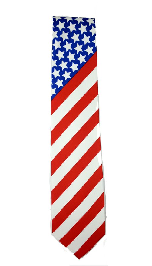 American Flag Neck Tie USA Patriotic NeckTie