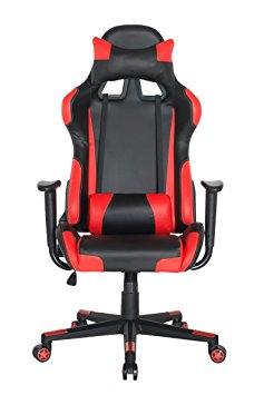 Racing Office Chair Executive Swivel Leather Chair Home Gaming Chair Ergonomic Design Racing Gaming Chair High-Back Computer Chair With Lumbar Support and Headrest