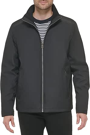 Calvin Klein Men's Stand Collar Poly Jacket