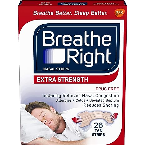 Breathe Right Nasal Strips, Extra, 26-Count Box