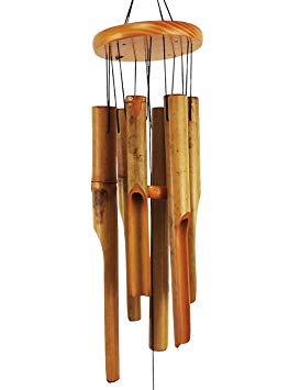MUMTOP Bamboo Wind Chime Outdoor Wooden Music Wind Chimes for Garden, Patio, Home or Outdoor Decor
