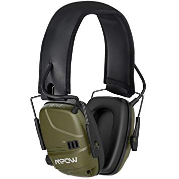 Mpow 094 Electronic Shooting Ear Muffs, USB Rechargeable NRR 22dB Active Noise Reduction, Stereo Sound Amplification with Dual Mic, Ear Protection for Shooting Hunting Season, Woodworking, Concert