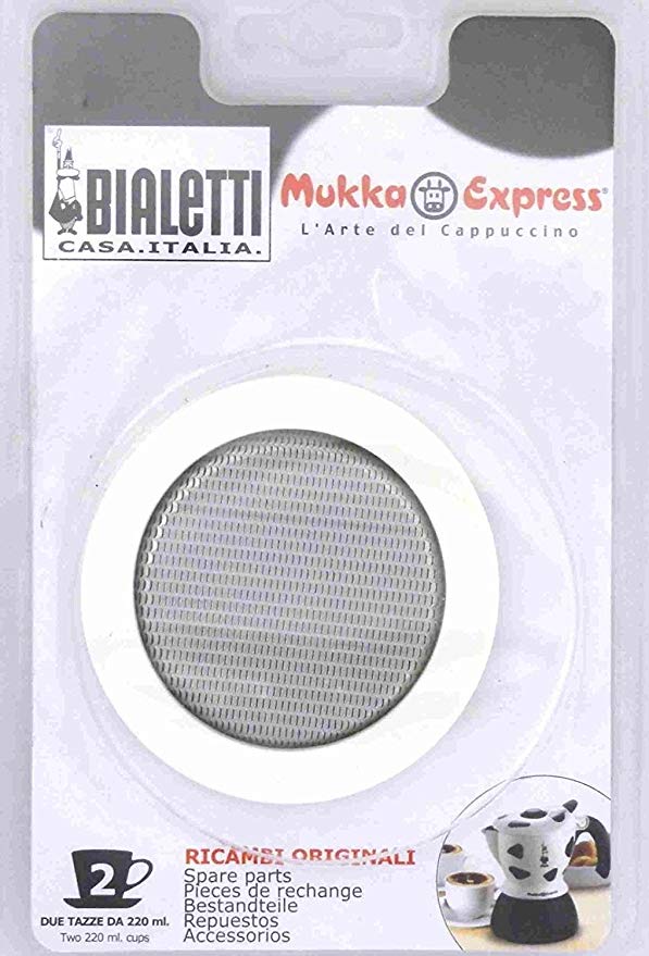 Bialetti 06631 2 cup mukka replacement gasket and filter