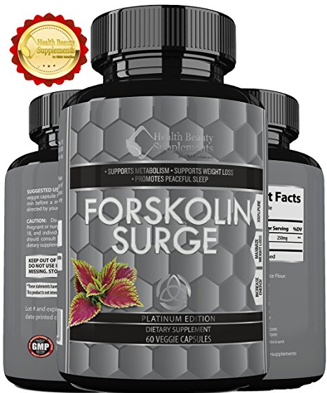 ** MEGA FORSKOLIN SURGE ** Best Most Proven Forskolin Supplement - Maximum Potency - Maximum Weight Loss Results - Top Rated Natural Supplement - perdida de peso rapid