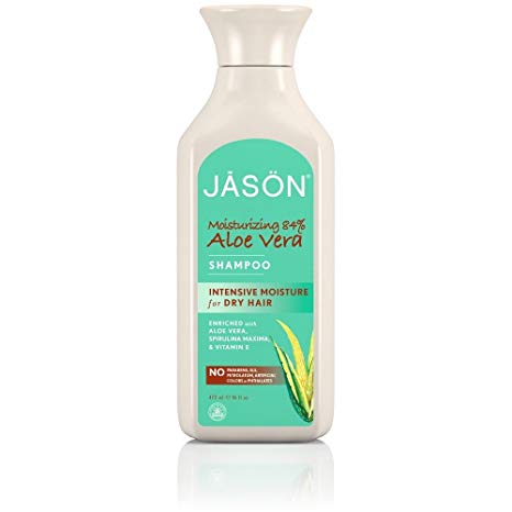 JASON Moisturizing Aloe Vera 84% Shampoo IASC Certified, 16 Ounce Bottle