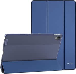 ProCase Hülle Case für 10,6 Zoll Lenovo Tab M10 Plus 3rd Gen 26,9 cm (2000x1200, 2K Display) 2022 Dreifach Falt Klapp Schutzhülle Ultra Leicht Ständer Cover Translucent Frosted Rückhülle -Navy