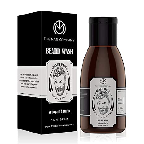 The Man Company Beard Wash For Growth - Almond And Thyme (100 Ml) | Made in India