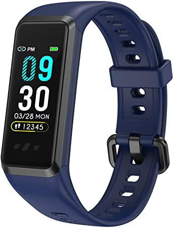 BingoFit Fitness Tracker HR, Activity Tracker Watch with Blood Pressure and Blood Oxygen, Waterproof Smart Fitness Band with Step Counter, Calorie Counter, Pedometer Watch for Women Men Kid