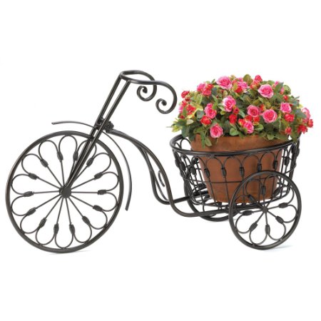 Gifts and Decor Nostalgic Bicycle Home Garden Decor Iron Plant Stand