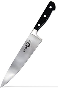 Chef Knife 8" - Best Kitchen Cutlery by Kuma Knives - All Professional Razor Sharp Multi Purpose Chef's Knife for Slicing, Chopping & Carving - Ergonomic Handle - Enhance Your Cooking Experience Now!