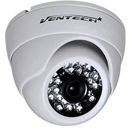 Ventech HD 1000TVL 24 IR LED AWESOME Quality Video CCTV cmos 960h Dome Camera Home Security Day/Night Infrared IR night Vision Indoor Wide Angel 3.6mm audio