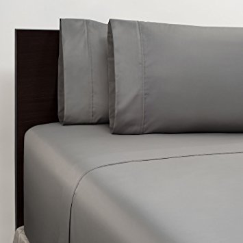 450 Thread Count Queen Sheet Set - Grey