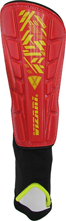 Vizari Malaga Soccer Shin Guards for Kids | Youth Soccer Gear for Boys Girls | Protective Soccer Equipment | Adjustable Straps