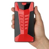 Brightech - SCORPION - Car Jump Starter Jump Box and Battery Charger for Electronics and Mobile Devices with Carrying Case - Ultra Large Capacity 10000 mAh - The Ideal Portable Power Source To Keep In Your Car Never Be Stranded By a Dead Battery Crimson Red