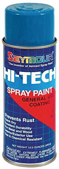 Seymour 16-129 Hi-Tech Enamels Spray Paint, Gloss Safety Blue