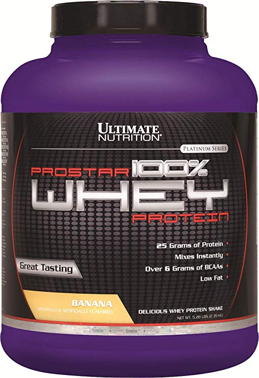 Ultimate Nutrition Prostar 100% Whey Protein - 5.28 lbs (Banana)