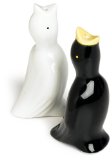 R and M Pie Bird Set of 2  One Each White and Black
