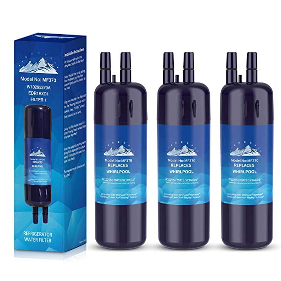 Mountain Flows Ｗ10295370A Ｗ10295370 Refrigerator Water Filter Replacement for Pur Filter 1,P4RFWB,P8RFWB2L,Kenmore 46-9081,Kenmore 46-9930 - 3 Packs