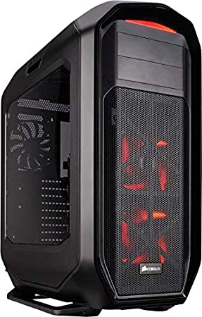 Corsair CC-9011063-WW 780T Graphite Series Windowed Full Tower ATX Gaming Case with LED Fan - Black/Red