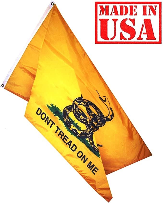 US Flag Factory - 3x5 FT Gadsden Flag Don't Tread ON ME Flag - U.S. Standard 200 Denier SolarMac Outdoor Flag (Grommets) - Made in America (3x5 FT)